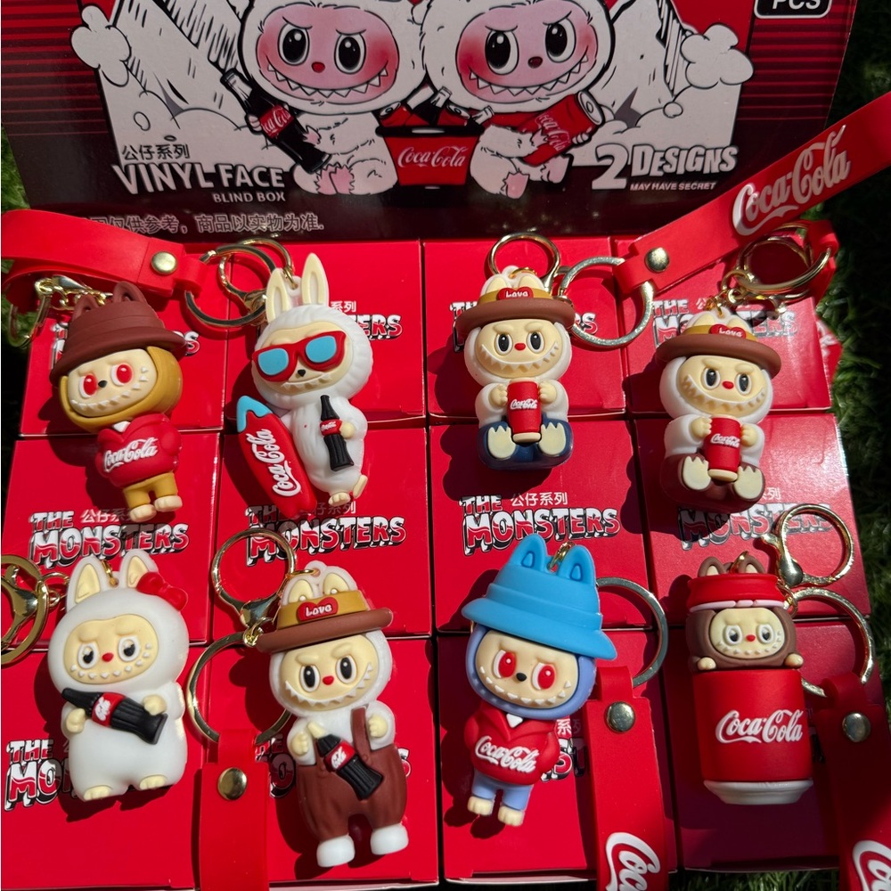 Labubu x Coca-Cola Keychain: Cola Series vinyl Blind Box  (Pack of 1)